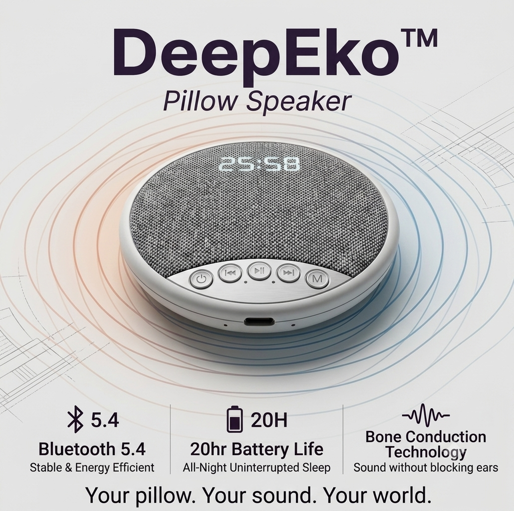DeepEko Sleep System - Under-Pillow Bluetooth Speaker